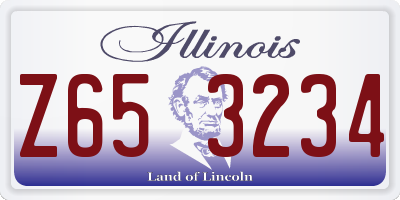 IL license plate Z653234