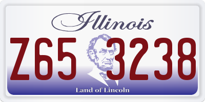 IL license plate Z653238