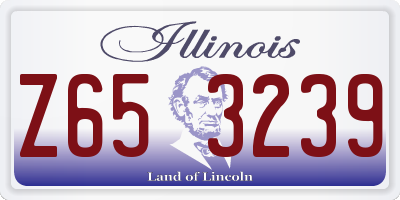 IL license plate Z653239