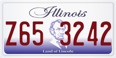 IL license plate Z653242