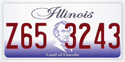IL license plate Z653243