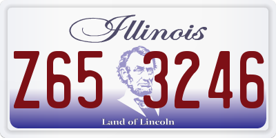 IL license plate Z653246