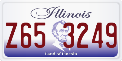 IL license plate Z653249