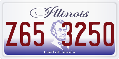 IL license plate Z653250
