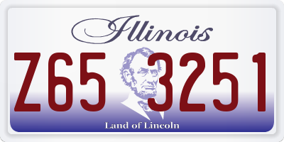 IL license plate Z653251