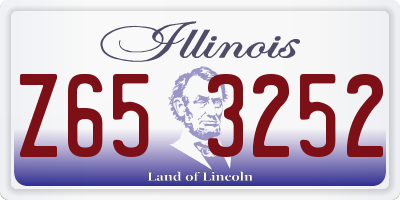 IL license plate Z653252