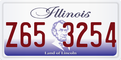 IL license plate Z653254