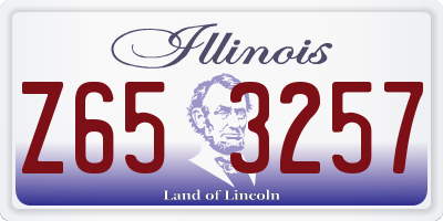 IL license plate Z653257