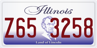 IL license plate Z653258
