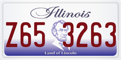 IL license plate Z653263