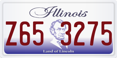 IL license plate Z653275