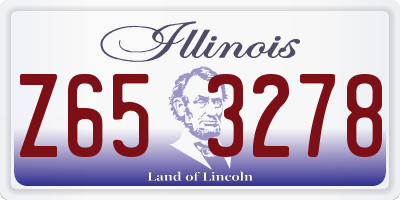 IL license plate Z653278
