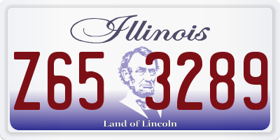 IL license plate Z653289