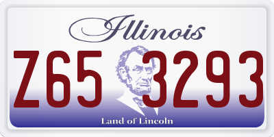 IL license plate Z653293