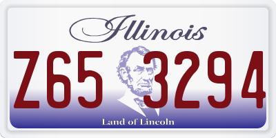IL license plate Z653294