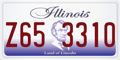 IL license plate Z653310