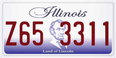IL license plate Z653311