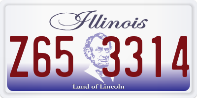 IL license plate Z653314