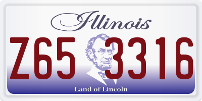 IL license plate Z653316