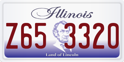 IL license plate Z653320