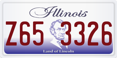 IL license plate Z653326