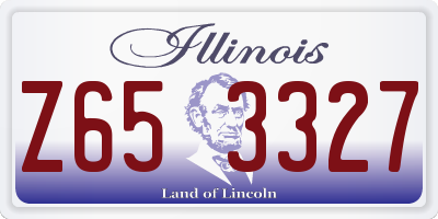 IL license plate Z653327