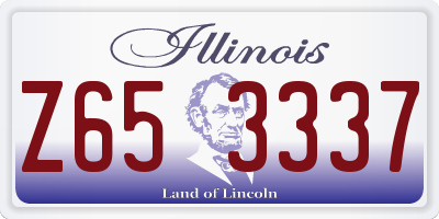 IL license plate Z653337