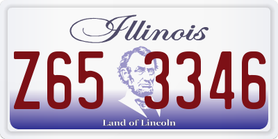 IL license plate Z653346