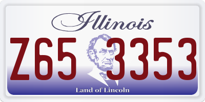 IL license plate Z653353