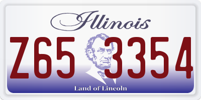 IL license plate Z653354