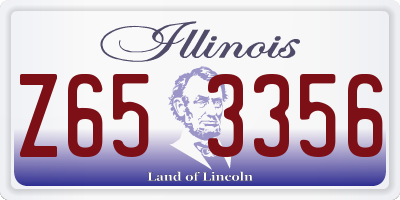 IL license plate Z653356