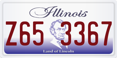 IL license plate Z653367