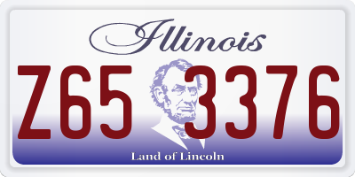 IL license plate Z653376