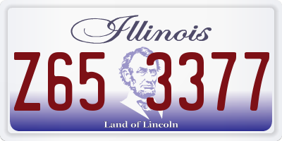 IL license plate Z653377
