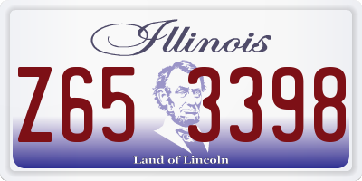 IL license plate Z653398
