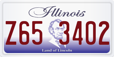 IL license plate Z653402
