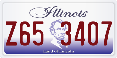 IL license plate Z653407
