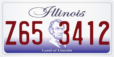 IL license plate Z653412