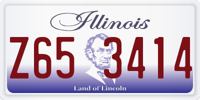 IL license plate Z653414
