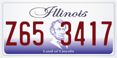 IL license plate Z653417