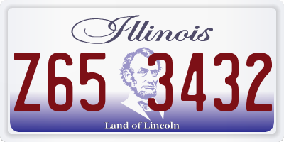 IL license plate Z653432