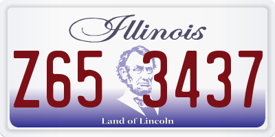 IL license plate Z653437
