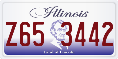 IL license plate Z653442
