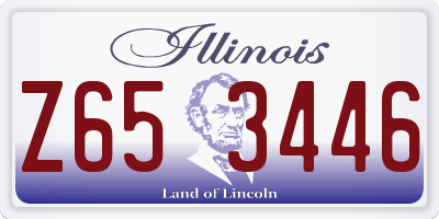 IL license plate Z653446