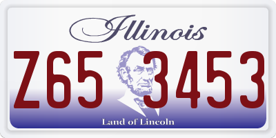 IL license plate Z653453