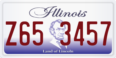 IL license plate Z653457