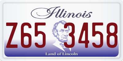 IL license plate Z653458
