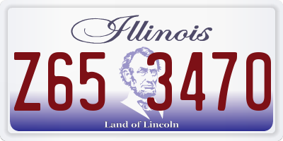 IL license plate Z653470