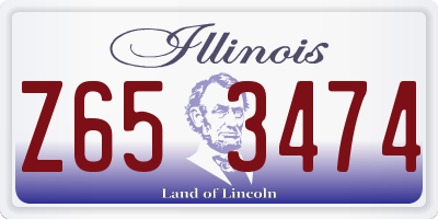 IL license plate Z653474