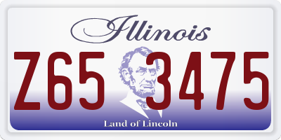 IL license plate Z653475